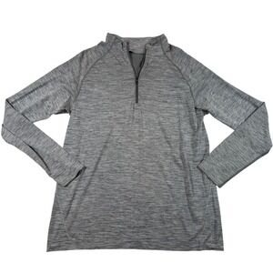 Lululemon Metal Vent Tech 1/2 Zip Mens Grey Pullover Running Training Shirt